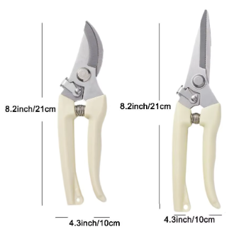EcoGrip Precision Pruners – Set of Bypass and Straight Garden Shears